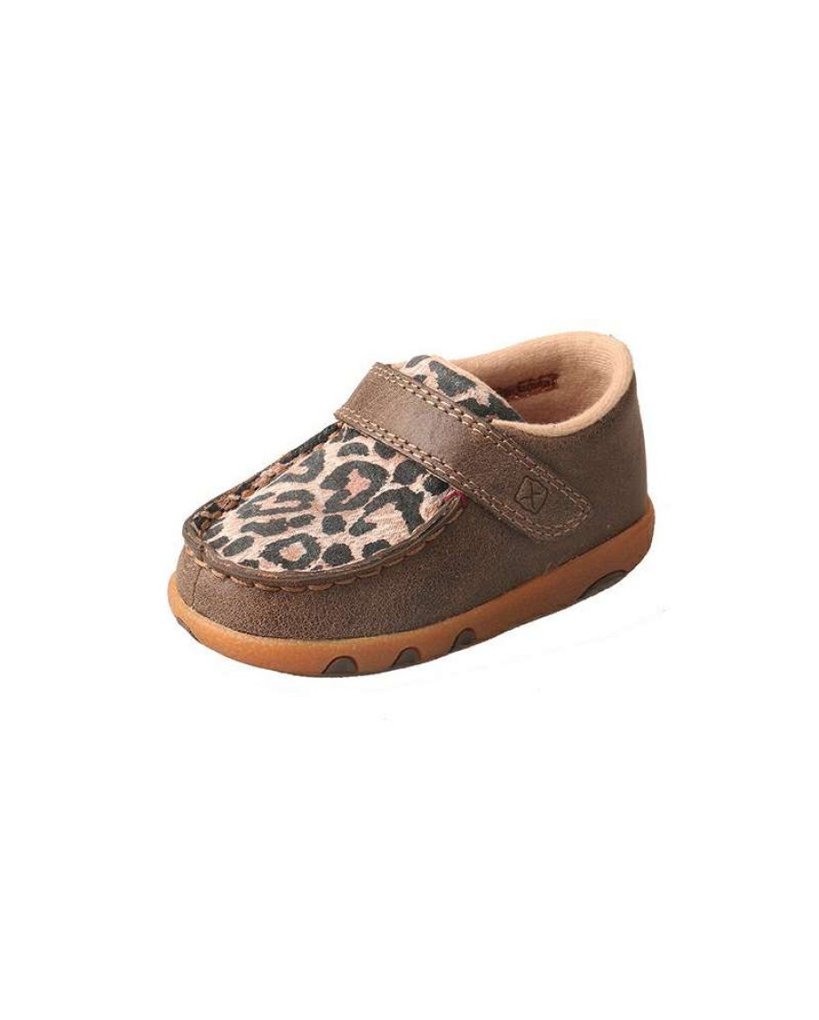 Cowboy Boots * | Reliable Quality Twisted X Girls' Infant Casual Moc Leopard