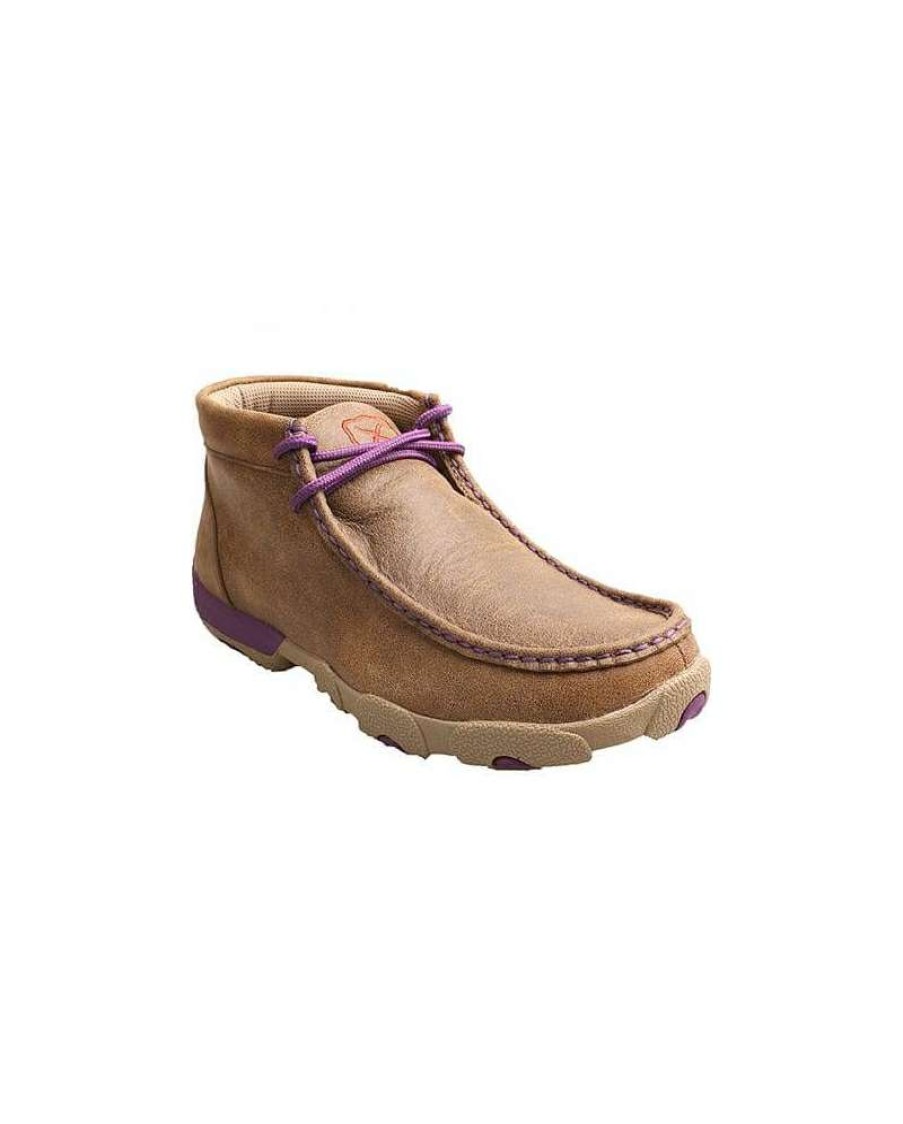 Cowboy Boots * | Unique Twisted X Ladies' D Toe Driving Moc Purple