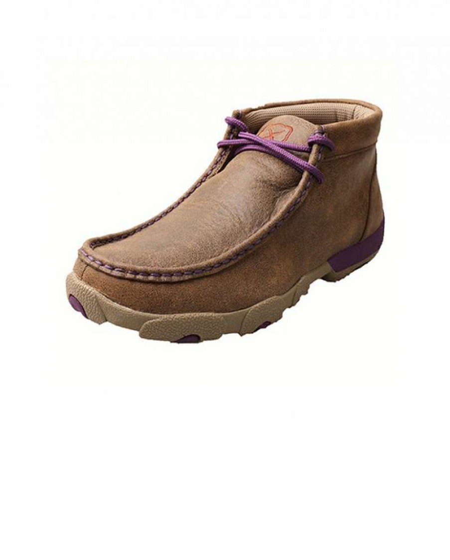 Cowboy Boots * | Unique Twisted X Ladies' D Toe Driving Moc Purple