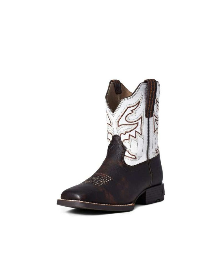 Cowboy Boots * | Reliable Quality Ariat Kids' Sorting Pen Boots Mahogany