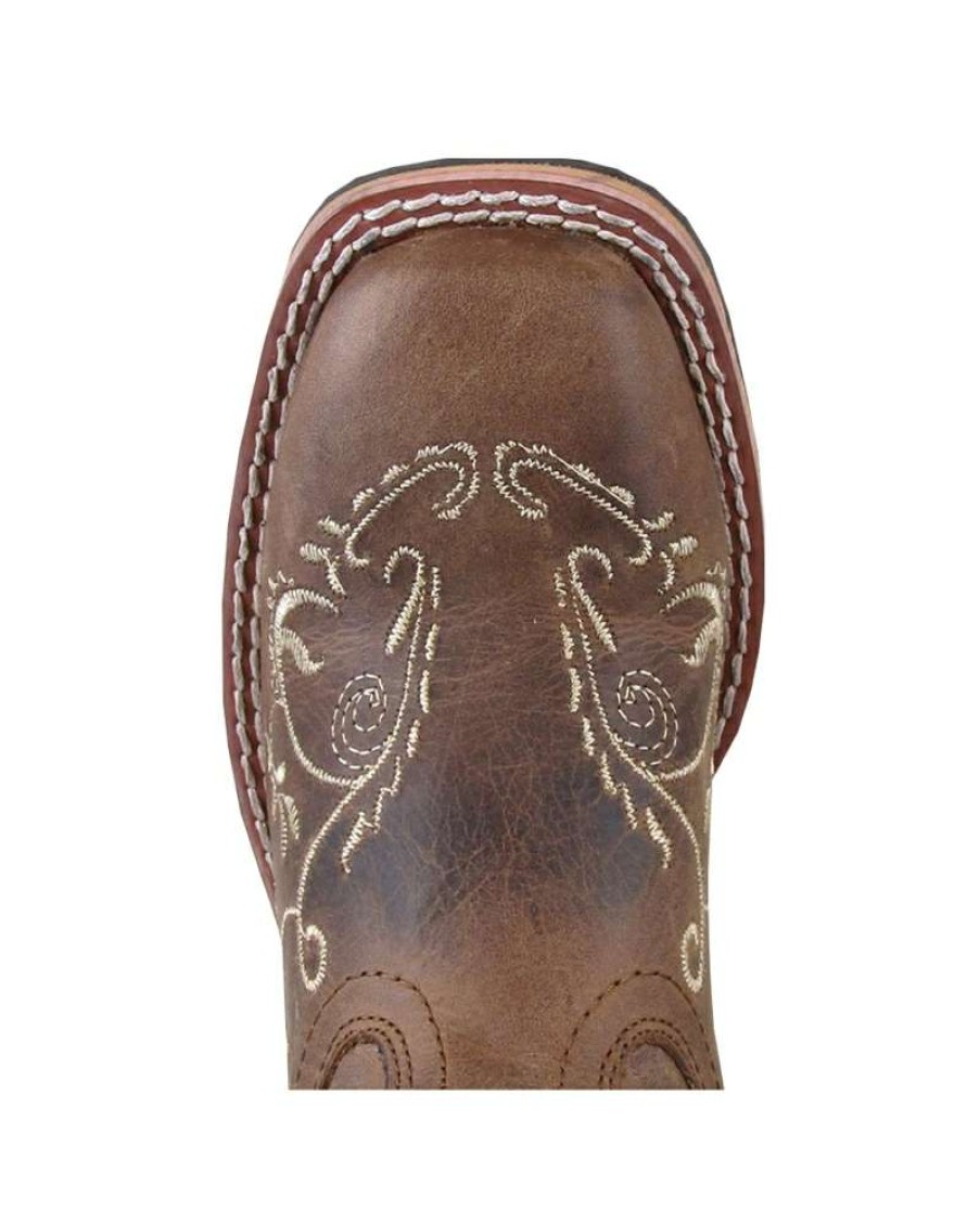 Cowboy Boots * | Cut Price Smoky Mountain Boots Girls' Youth Embroidered Brown Floral