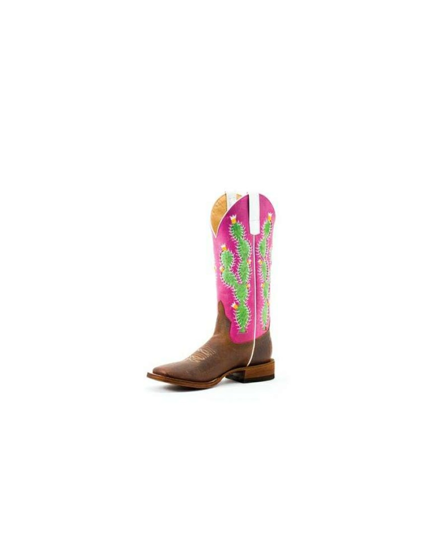 Cowboy Boots * | Limited Edition Anderson Bean Boot Company Ladies' Macie Bean Bison Prickled Boot