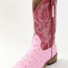 Cowboy Boots * | New Arrivals Roper Girls' Pink Faux Ostrich Boots Child