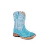 Cowboy Boots * | Limited Edition Roper Girls' Glitter Flower Boots