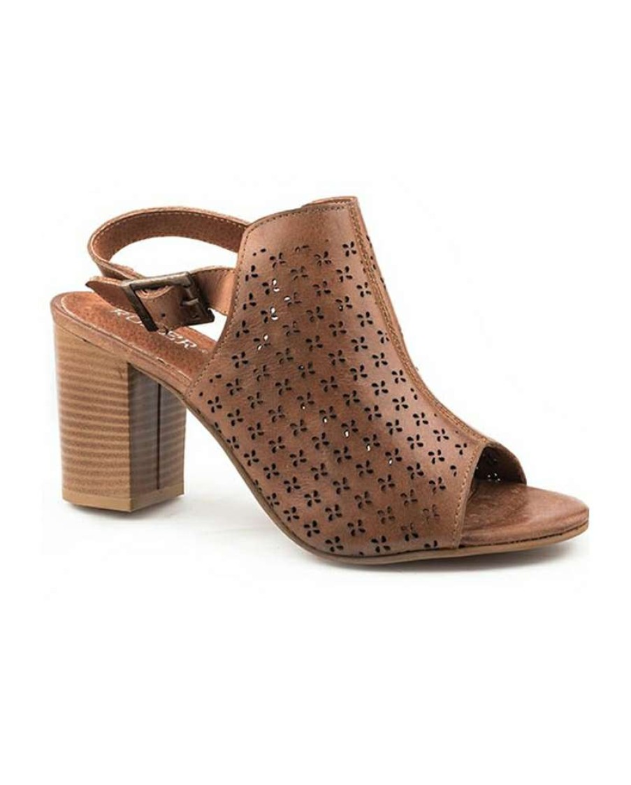 Cowboy Boots * | Bargain Sale Roper Ladies' Mika Geo Laser Cut Sandal