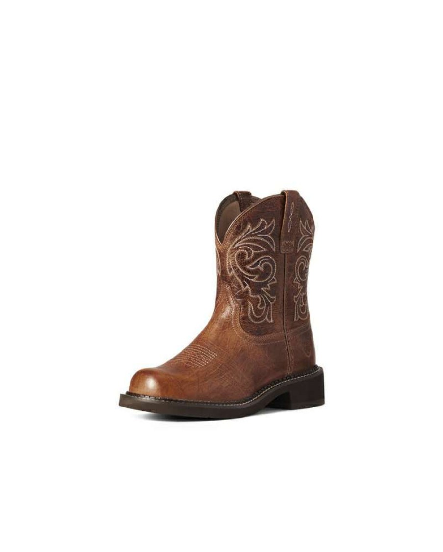 Cowboy Boots * | Bestsellers Ariat Ladies' Fatbaby Heritage Brown