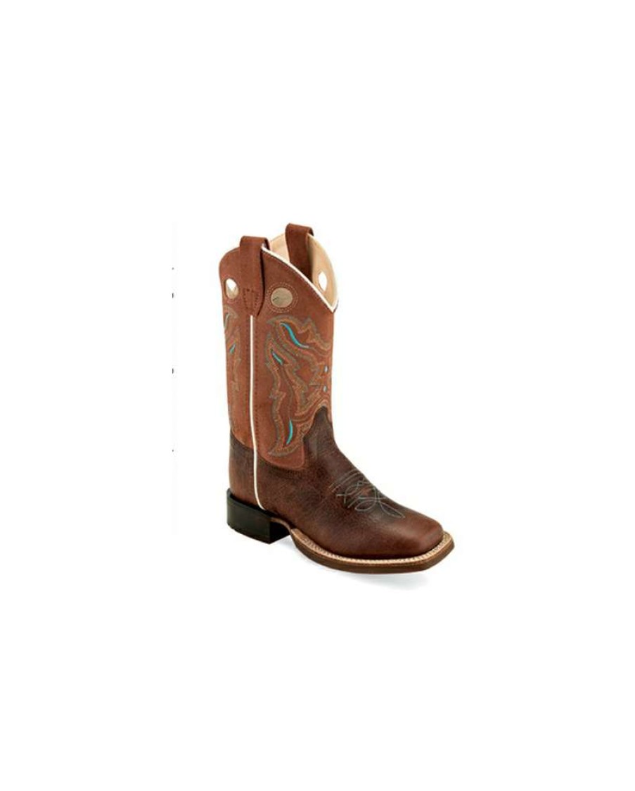 Cowboy Boots * | Fashion Old West Kids' Youth Broad Square Toe Boot