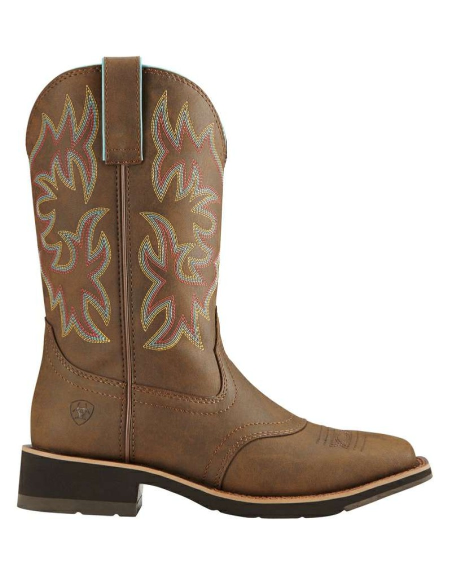 Cowboy Boots * | Opening Sales Ariat Ladies' Delilah Toasted Square Toe