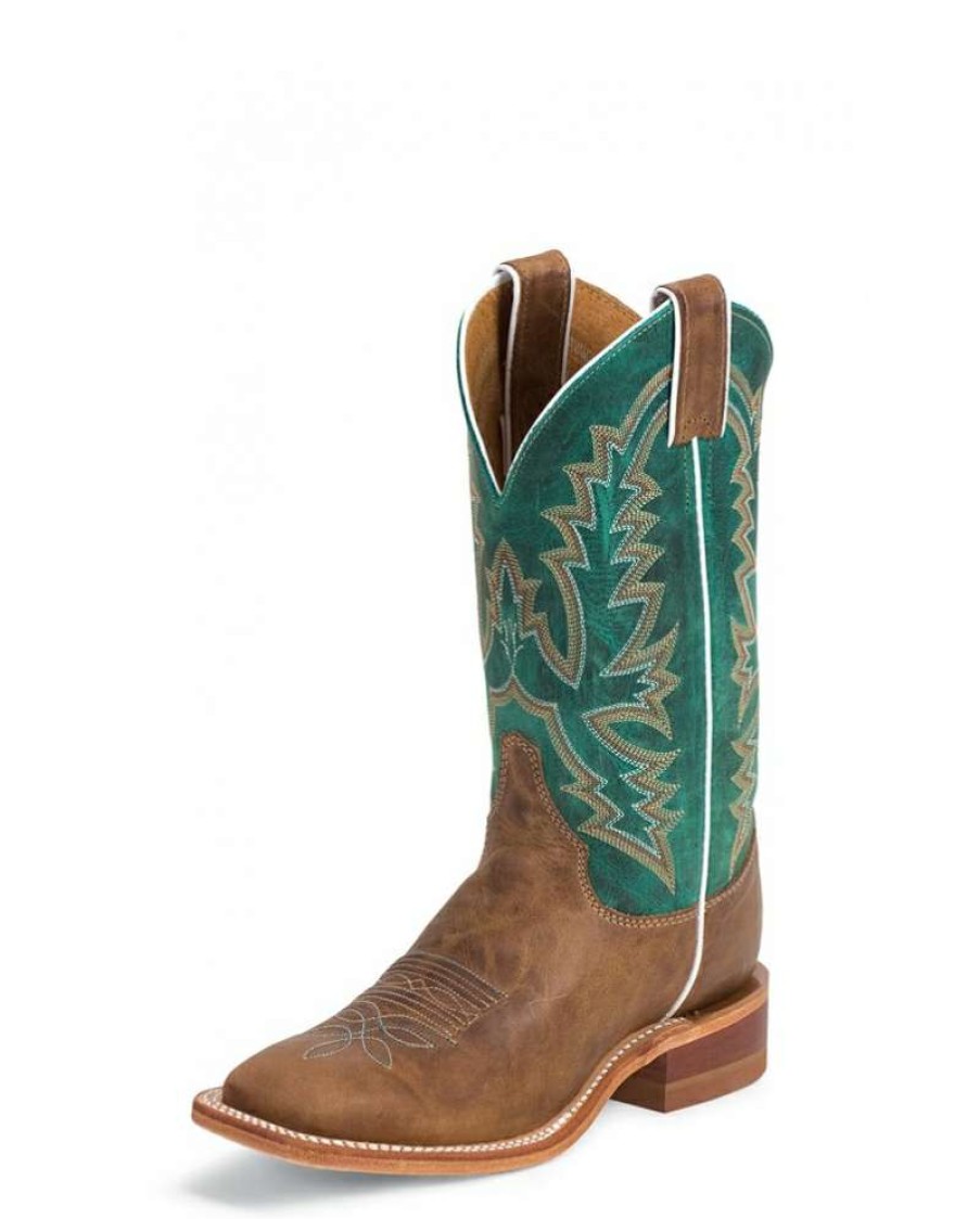 Cowboy Boots * | Fashion Justin Boots Ladies' Bent Rail America Tan