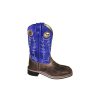 Cowboy Boots * | Exclusive Design Smoky Mountain Boots Kids' Dusty Blue/Brown Square Toe