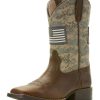 Cowboy Boots * | Limited Edition Ariat Kids' Patriot Square Toe Boot