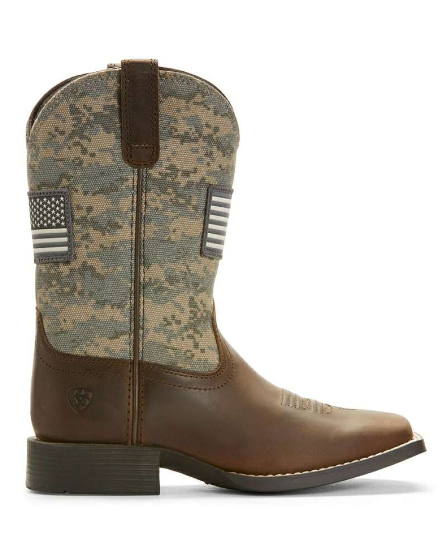 Cowboy Boots * | Limited Edition Ariat Kids' Patriot Square Toe Boot